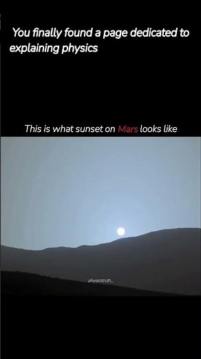 blue sunset on mars #space #mars #space #universe #physicsfacts #science