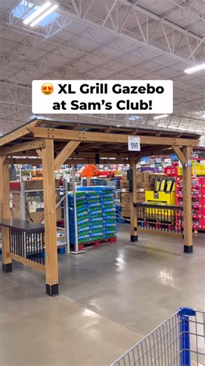 Sam’s Club Lovers on Instagram: "😍 This XL Grill Gazebo is BACK at Sam’s Club! This stunning patio must-have is not only GORGEOUS, but it also is super nice quality and even features outlets! Get it for $999 as a DIY project or opt for the convenience of pre-assembly for $1,649! #samsclub #patiofurniture #backyardgoals #gazebo"