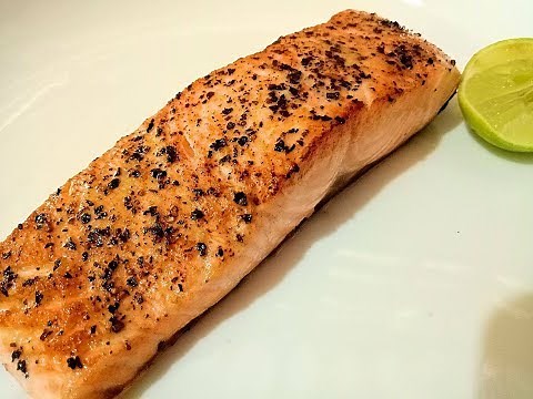 สเต็กปลาแซลมอน แบบบ้านๆ ทำง่ายที่สุดในโลก | อร่อยมาก