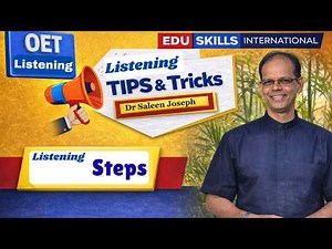 Edu Skills OET: Listening Steps & Tips: Name: Real Exam Strategies