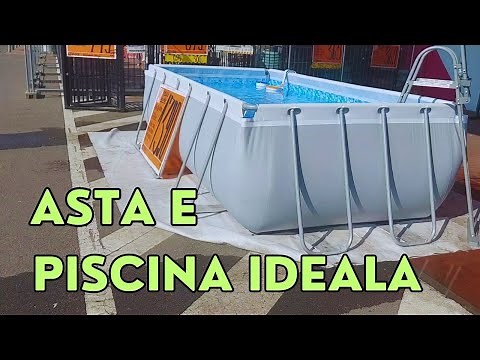 Asta e piscina ideală. Piscina cu cadru metalic Bestway.