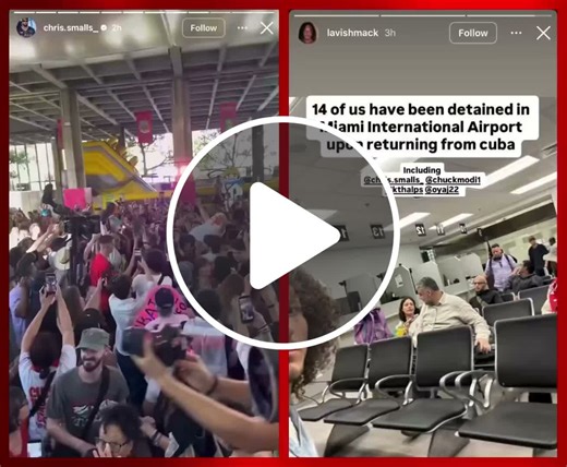 Fourteen communist agitators who traveled to Cuba to party at the Cuban people’s expense, enjoying drinks and electricity while much of the country remained in the dark, have been detained upon arrival at Miami International Airport. - NewsBreak