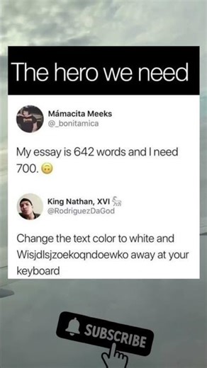 Change the text color to white and Wisjdlsjzoekoqndoewko away at your keyboard #fypシ゚viral