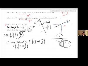 SFU Math232 1.2 Span and Linear Independence