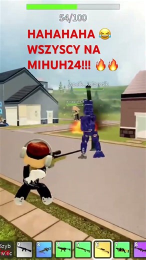 HAHA 😂 Wszyscy na Mihuh24! | Roblox Fortline #roblox #fortline #brookhaven #shorts