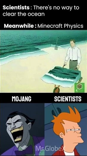 Minecraft Physics Be Like 😂 #minecraft #relatable #memes #fyp #gaming #funny #shorts #dream #physics