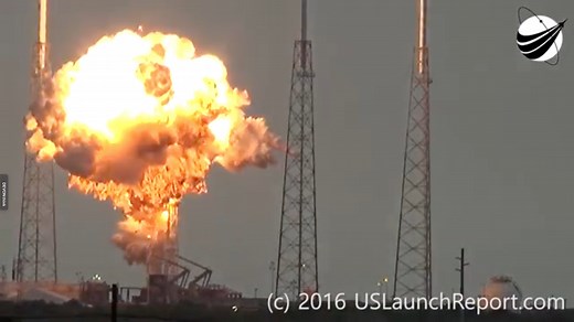 SpaceX Falcon 9 rocket and Amos-6 satellite destroyed during static-fire test