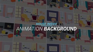 House inside - Animation background