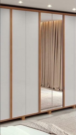 Guarda-roupa casal grande com espelho ✨ moderno e elegante.🤎
