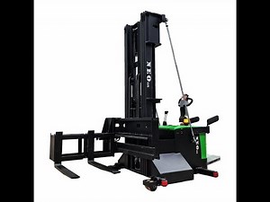 NEOlift 1.5 ton electric VNA side stacker operation display.