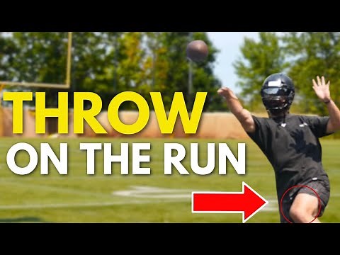 How to Throw on the Run in Football