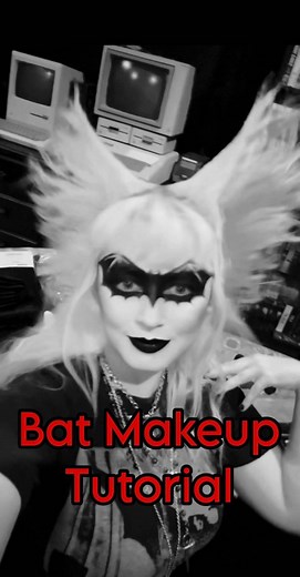Because I had a lot of people ask! I don’t love making tutorial videos since they can be a lot work. I did this one with a little less effort, but I hope it helps with people that wanted to give this look a try! 🦇 #bateyeliner #gothmakeup #makeuptutorial #batmakeup #goth #deathrock #tradgoth | Madi Danger