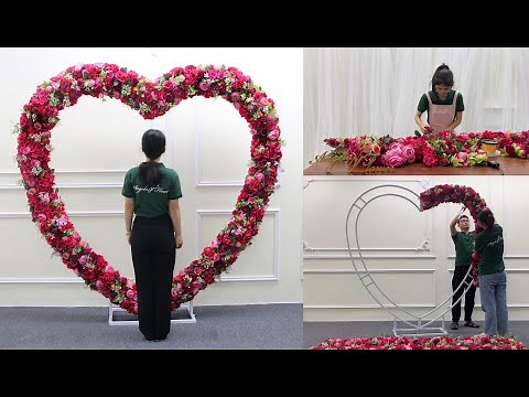 love wedding arch decoration Heart-shaped