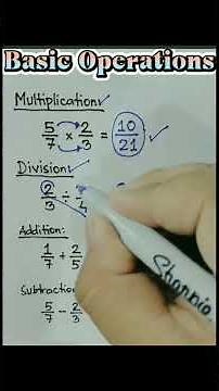 computing fractions using basic operations #fractions #maths #mathematics