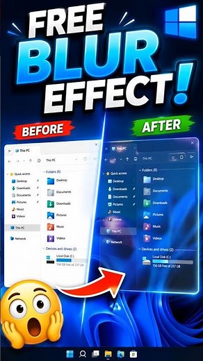Make Windows Look AMAZING with Transparent Blur! 🤯