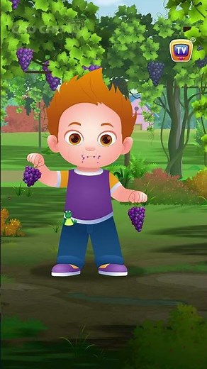 Grape Song #Shorts #ChuChuTV #NurseryRhymes #KidsSongs #kidsshorts #learningsongs #fruits
