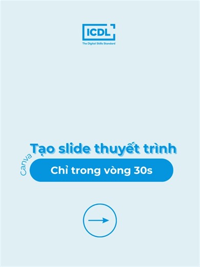 TẠO SLIDE CANVA CHỈ TRONG 30S #icdl #mos #ic3 #chungchitinhoc #canva #learnontiktok #tips #thvp #xuhuong #tricks