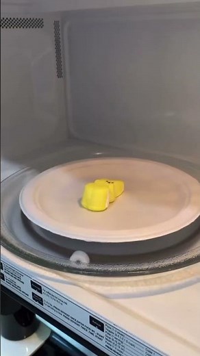Peeps In The Microwave #peeps #marshmallows #experiment