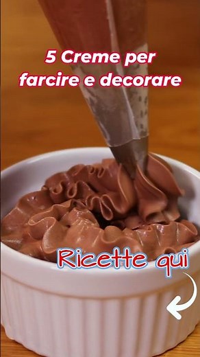 CREME AL CIOCCOLATO per Farcire e decorare torte