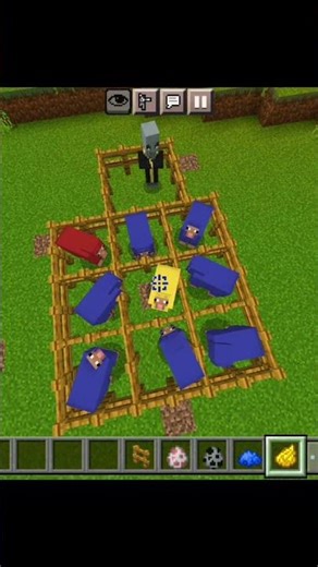 Minecraft Tic-Tac-Toe Playing with evoker #minecraft #shorts