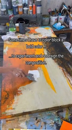 Redesign Your Abstract Painting With Bold Color! #AbstractArt #PaintingProcess #ArtTips