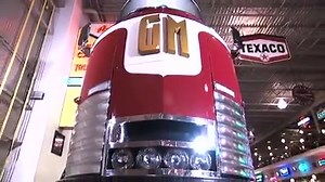 Once upon a time, this 33-foot-long, 30,000-pound mega-bus represented the size and power of General Motors at its mightiest. Peek inside as it goes up for auction: http://cnnmon.ie/10STVcX | CNN Business