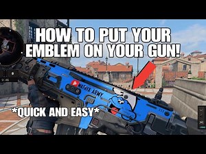 HOW TO PUT YOUR EMBLEM ON YOUR GUN - BO4!