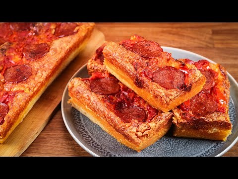 The Laziest Pizza You'll Ever Make | Awesome Deep Dish Pizza Recipe | No-Knead