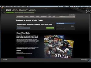 how to put in a redeem code for steam