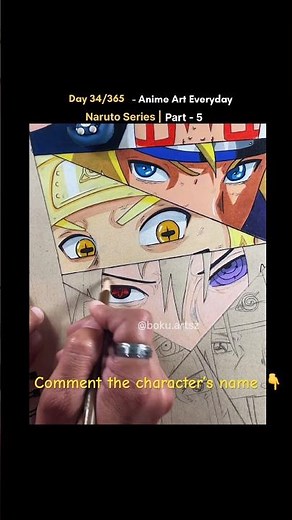 Day 34 Drawing Sasuke Uchiha✍🏻♥️ #naruto #narutoshippuden #animedrawing #naruto #shorts #fyp