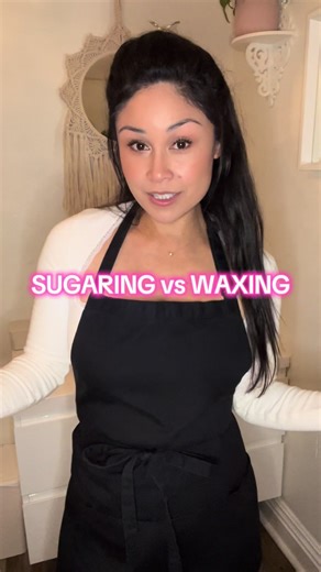 There are a few differences between sugaring and waxing, but both should be removing hair from the root :) It comes down to technique, quality, and client preference :) I’ve honestly heard it all on both ends of the spectrum of what clients prefer and it ultimately depends on what works for you #waxingvssugaring #waxingtips #sandiegowaxer #brazilianwaxspecialist #waxing