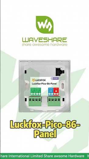 Luckfox-Pico-86-Panel，4" 720x720 IPS Touch Display，Built-in RS485 + Dual Relays#waveshare #luckfox