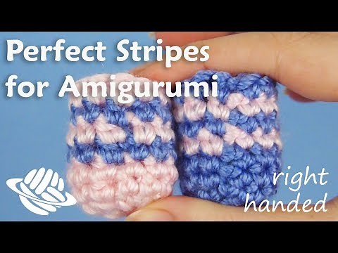 Perfect Stripes for Amigurumi (right-handed version)