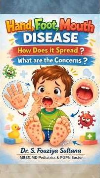 HFMD- Hand, Foot & Mouth Disease in Kids 👶 | Symptoms, Treatment & When to Worry!