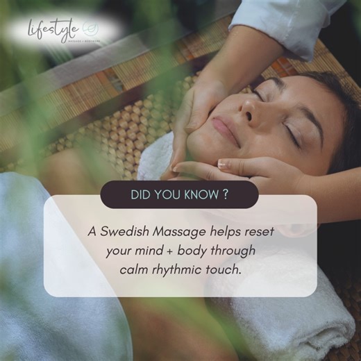 𝐃𝐢𝐝 𝐘𝐨𝐮 𝐊𝐧𝐨𝐰 𝐒𝐰𝐞𝐝𝐢𝐬𝐡 𝐌𝐚𝐬𝐬𝐚𝐠𝐞 𝐇𝐞𝐥𝐩𝐬 𝐑𝐞𝐬𝐞𝐭 𝐘𝐨𝐮𝐫 𝐖𝐡𝐨𝐥𝐞 𝐁𝐨𝐝𝐲? Swedish Massage is one of the most effective techniques for calming the nervous system and easing gentle stress. This soothing style of massage uses long flowing strokes that soften muscle tension, improve circulation, and support a peaceful full body reset. It is an ideal choice for first time clients, anyone feeling mentally drained, or those simply craving a comforting session that brings 