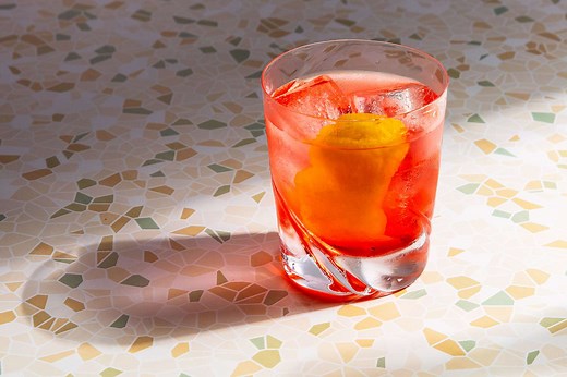 Gin-Campari Old Fashioned