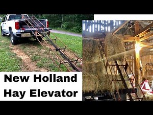 Our Old New Holland Hay Elevator/Bale Lifter in Action!