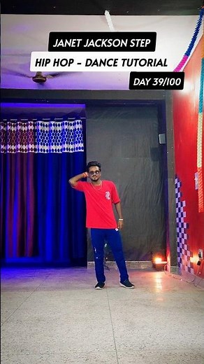 HIP HOP DANCE TUTORIAL - JANET JACKSON STEP | RAJU MJ | DAY 39/100 #Dancemoves #Shorts