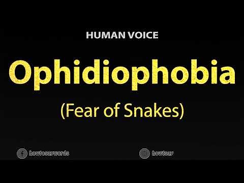 How To Pronounce Ophidiophobia - Fear of snakes