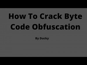 How to crack bytecode obfuscation