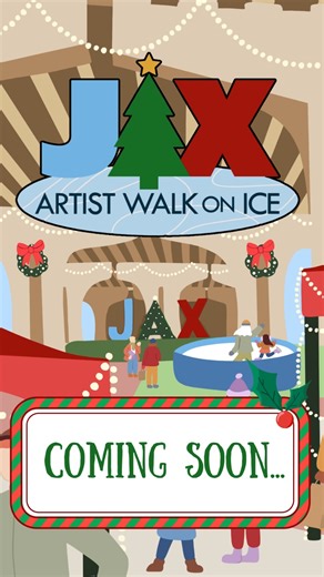 ❄️ Get ready, Jacksonville... something exciting is coming to town this Holiday Season! ❄️ JAX Artist Walk on Ice & Holiday Market makes its grand debut this winter, transforming the new Artist Walk Park into the coolest place to be! Tickets can be pre-purchased at jaxonice.com, link in our bio as well! Ice Rink provided by @jaxartonice , Holiday Market hosted by @riversideartsmarket . Opening day is Friday 11/28, the day after Thanksgiving! Join us this Holiday Season at Artist Walk to: ⛸ Skate