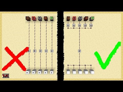 EINE LEITUNG für ALLES | Wie du VIEL REDSTONE ganz EINFACH verlegst | Tutorial / Erklärung