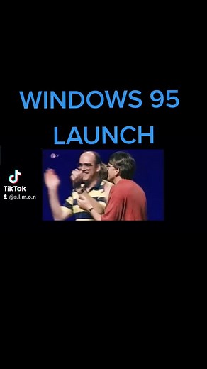 Windows 95 launch party#windows #mickjagger #rollingstones #awkward #wtf #apple #dancing #billgates #dance