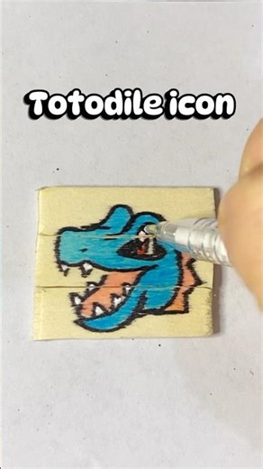 drawing totodile Icon #pokemon #pokemonart #art #drawing #trend #kryptontesla #fypシ