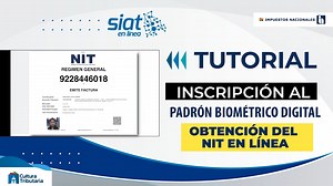 44K views · 399 reactions | TUTORIAL OBTENCIÓN DEL NIT EN LÍNEA 邏邏邏 Regístrate al Padrón Biométrico Digital siguiendo los siguientes pasos  #RCV #CulturaTributariaBolivia #ImpuestosNacionales #EstamosSaliendoAdelante #ReconstruimosLaEconomía #PorLaSendaDelCrecimiento #siatenlinea | Cultura Tributaria Bolivia | Facebook