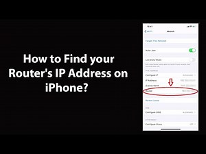 How to Find your Router's IP Address on iPhone?