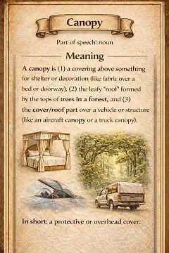 Canopy meaning — When Open Space Turns into Shelter