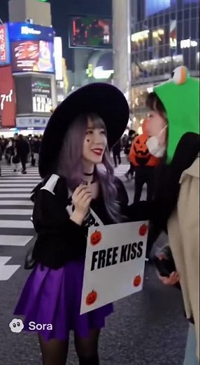 渋谷ハロウィンでフリーキス #キス #恋愛 #接吻 #愛情 #おすすめ #おすすめにのりたい #FreeKissProject #TheArtOfKiss#KissAsConnection