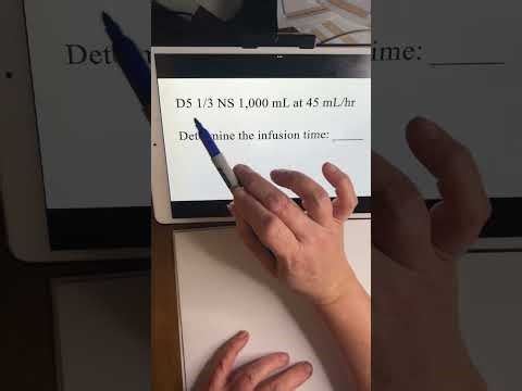 Calculating infusion time