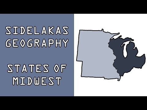 States of Midwest by Division in a Map | SideLakas Geography